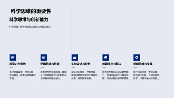 初一科学概念讲座PPT模板