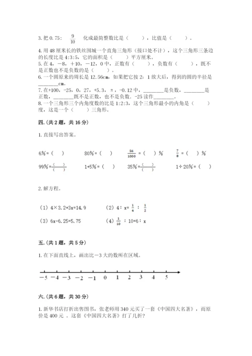 苏教版六年级数学小升初试卷附完整答案【名校卷】.docx