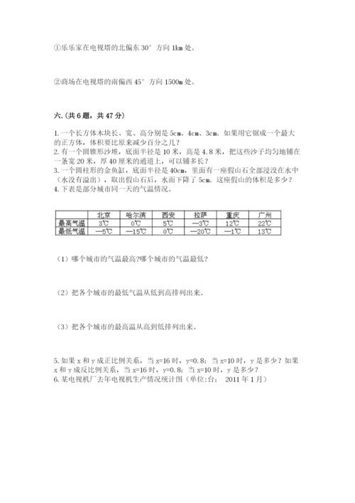 黑龙江【小升初】2023年小升初数学试卷附参考答案（精练）.docx