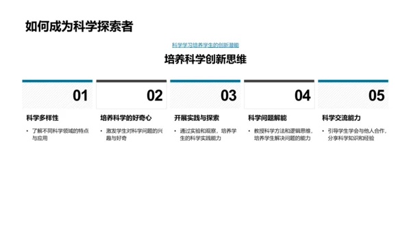 科学探索导引PPT模板