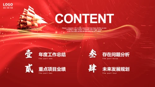 乘风破浪年终工作总结大帆船通用PPT模板