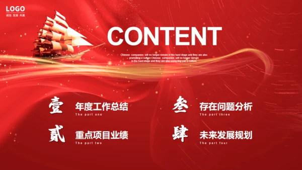 乘风破浪年终工作总结大帆船通用PPT模板