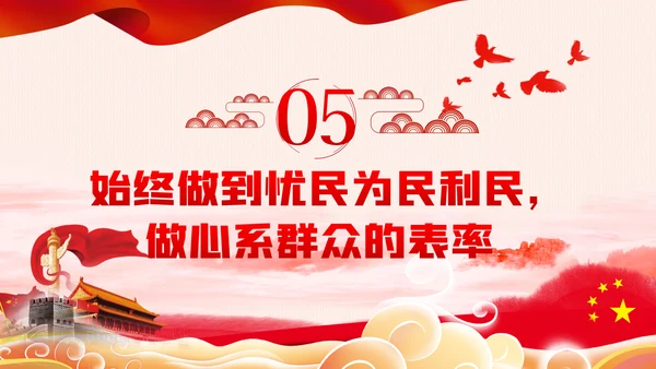 带头转变作风争做五个表率争做合格党员党课