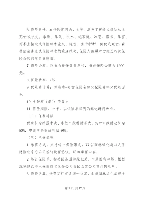 北京森林保险试点实施方案.docx