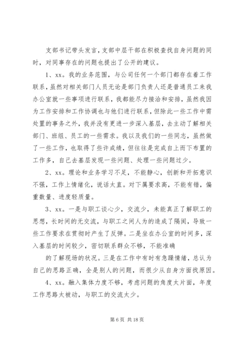 篇一：民主生活会情况报告 (3).docx