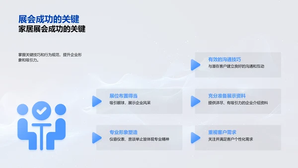 家居展会商务礼仪PPT模板