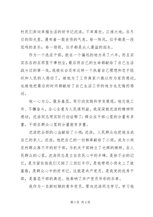 思想汇报第一书记观后感 (4).docx