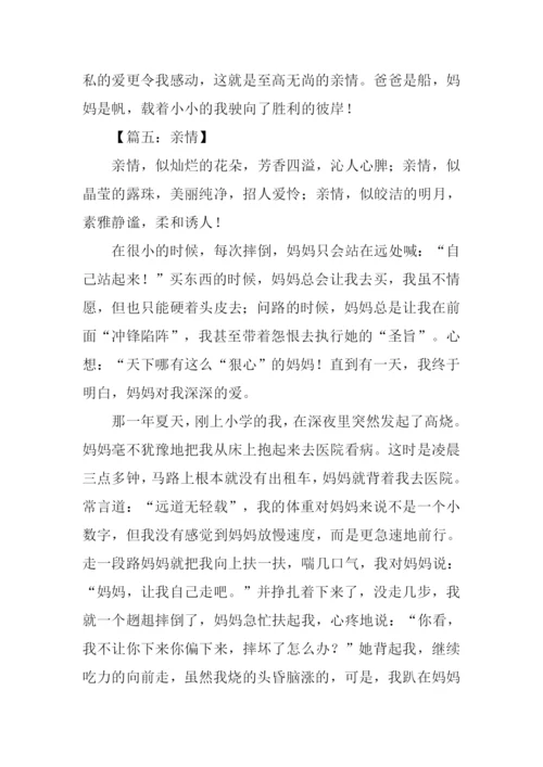 关于亲情的作文-1.docx