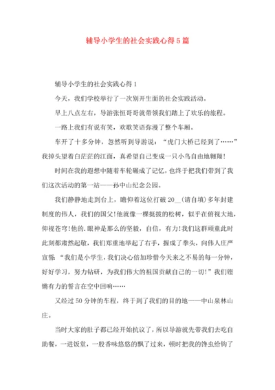 辅导小学生的社会实践心得5篇.docx
