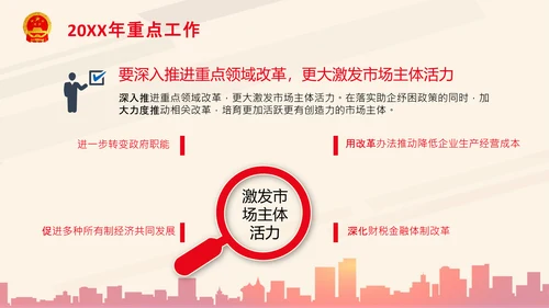全国两会政府工作报告要点解读PPT