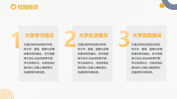 简约风考研复试个人简历PPT模板