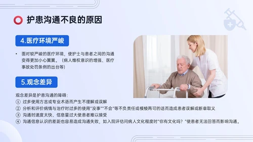 红蓝色简约实拍护患沟通技巧培训PPT课件