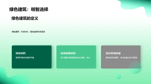 绿建未来，节能先行