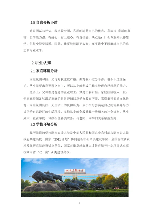 12页5100字环境工程专业职业生涯规划.docx