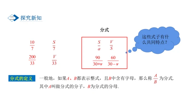 15.1.1 从分数到分式 课件(共11张PPT)