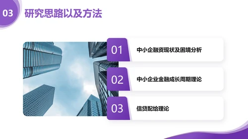 简约风紫色经管专业毕业答辩PPT