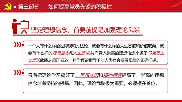 发挥党员先锋模范作用专题党课组支部PPT