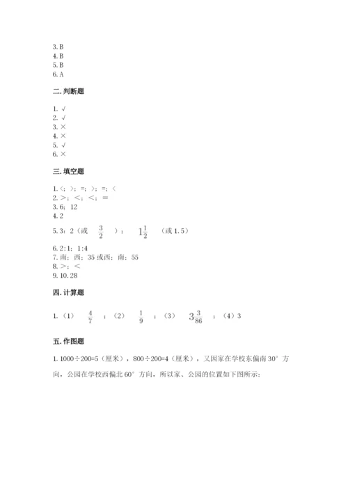 小学数学六年级上册期末考试试卷（典型题）word版.docx