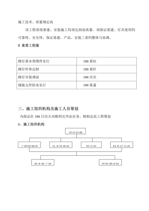 太阳能路灯安装电气综合施工组织设计.docx