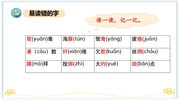 统编版三年级语文下册同步高效课堂系列第一单元（复习课件）