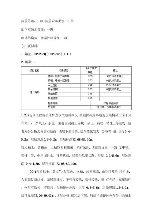 地下空间施工组织设计