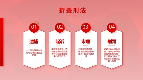 红色大气法律知识讲座年年终总结PPT