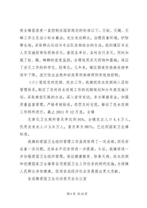 告成镇爱国卫生组织管理工作汇报.docx