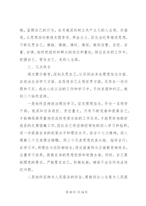 反腐倡廉学习心得体会优秀范文.docx