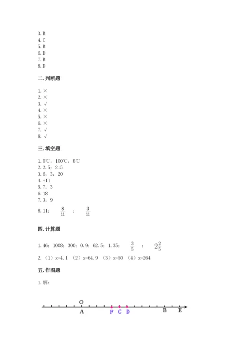 北师大版六年级下册数学 期末检测卷附参考答案（满分必刷）.docx