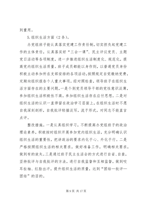 民主生活会召开情况汇报 (2).docx