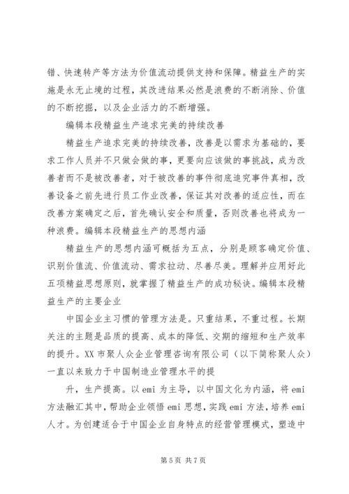 全信息化精益管理模式 (3).docx