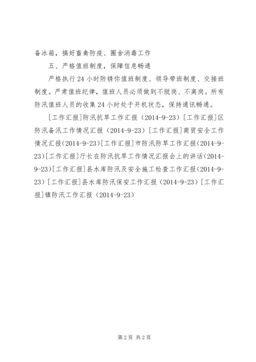 乡防汛准备工作情况汇报.docx