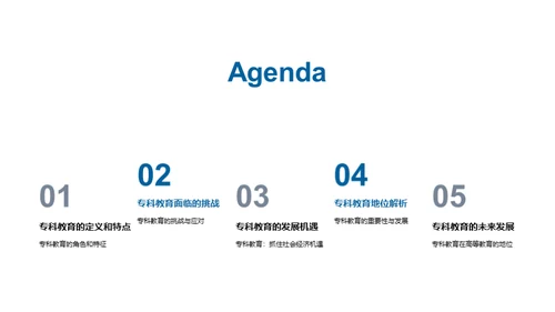 专科教育的挑战与机遇