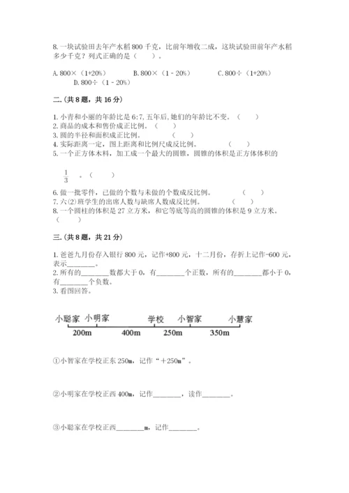 小学数学六年级下册竞赛试题【培优b卷】.docx