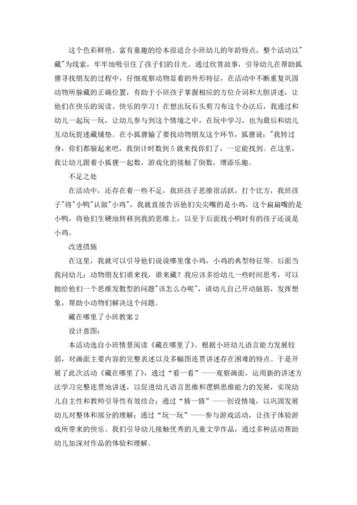 藏在哪里了小班教案.docx