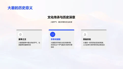 大暑节气解读PPT模板