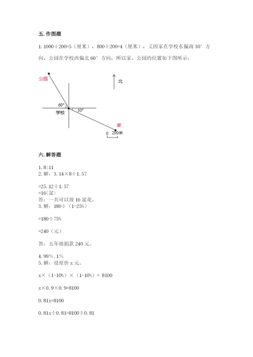 小学六年级上册数学期末测试卷（名校卷）word版.docx