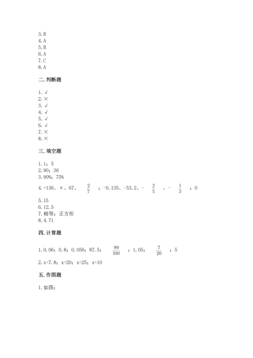 小学数学毕业测试卷含答案（能力提升）.docx