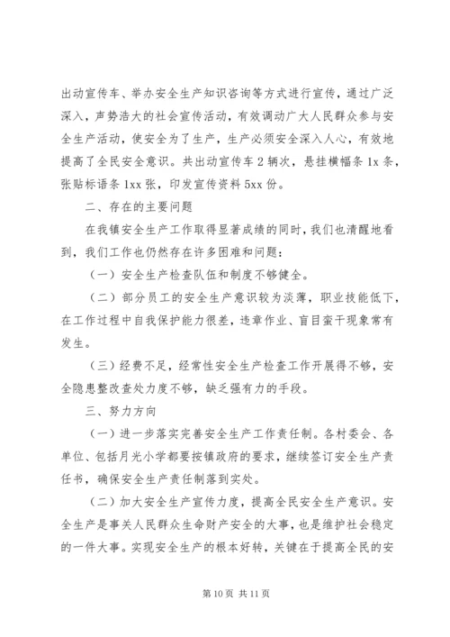 乡镇安全生产年度述职报告两篇.docx