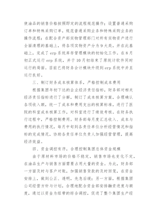 财务负责人述职述廉报告.docx