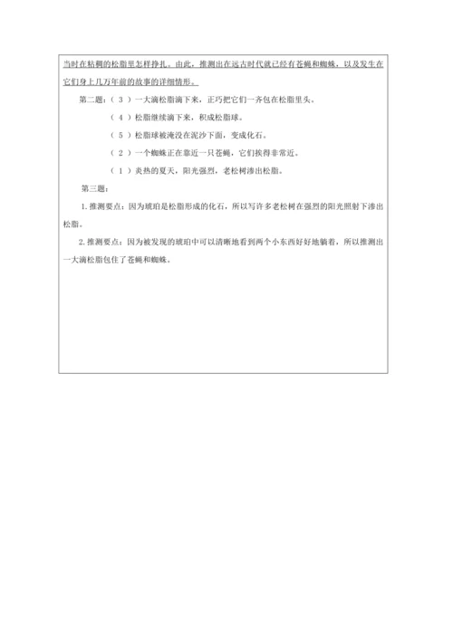 5 琥珀第2课时 教案