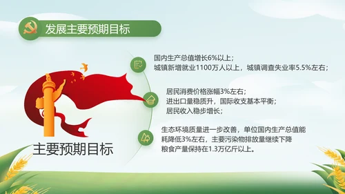 绿色大气乡村振兴农业生产动态PPT