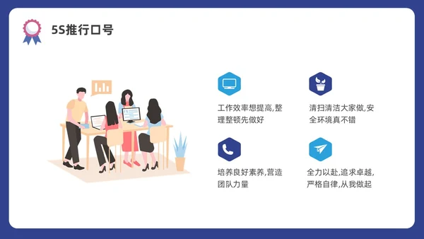 蓝色水彩插画商务质量管理与质量控制企业培训PPT