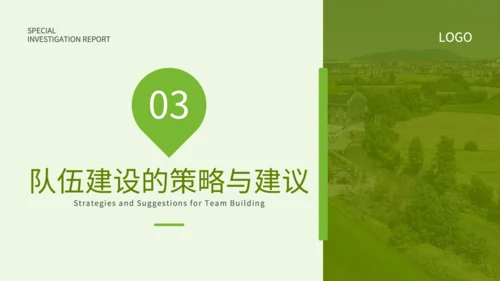 绿色简约风乡村教师队伍建设专项调查报告PPT