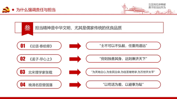 立足岗位讲奉献有作为专题党课PPT模板