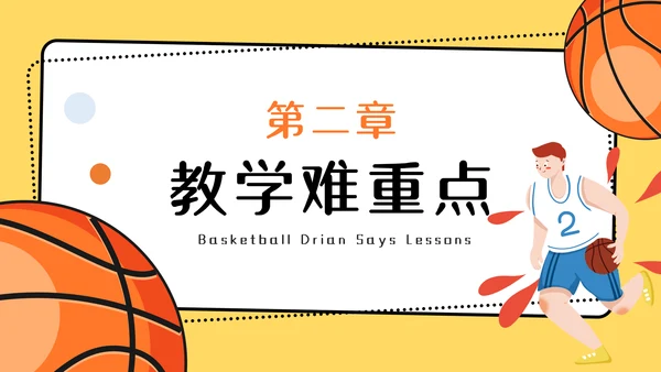 篮球运球说课稿PPT模板