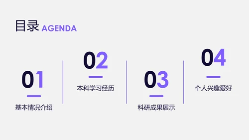 紫色几何考研复试自我介绍