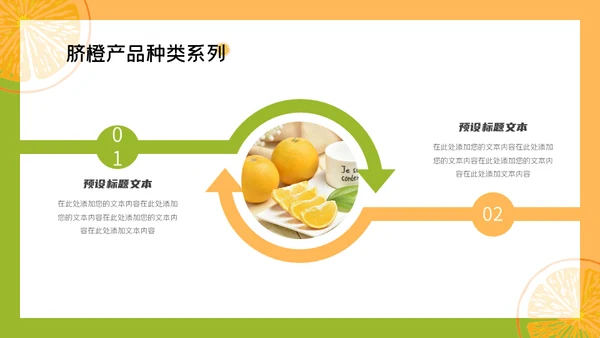 赣南脐橙新鲜上市通用PPT模板