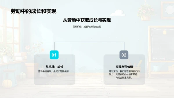 劳动故事讲解PPT模板