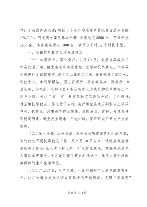 乡镇政府抗震救灾情况工作汇报.docx